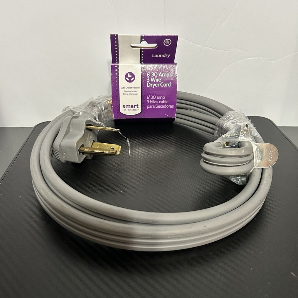 Smart Choice‎ 6' 30-Amp 3-Prong Dryer Cord